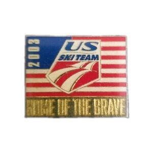 US Ski Team 2003 Vintage Resort Skiing Ski Pin Badge Souvenir Lapel
